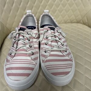 Women's Sperry Top-Sider Crest Vibe Seasonal Stripe Textile Sneaker